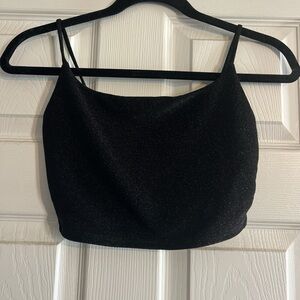 Elegant Black Women's Crop Top